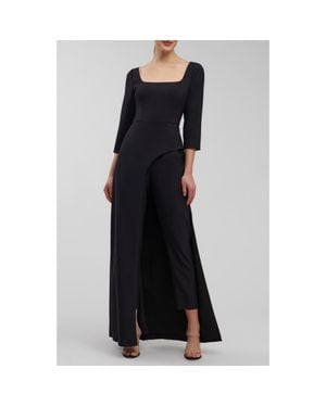 Kay Unger Danna Walk Thru Jumpsuit - Black