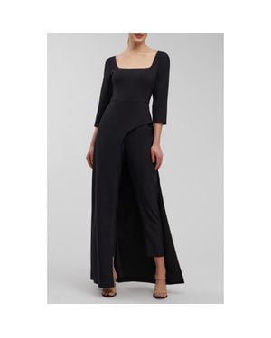 Kay Unger Danna Walk Thru Jumpsuit - Black