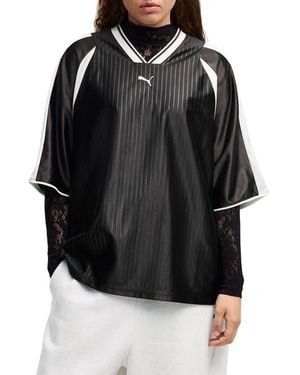 PUMA Oversized Football Jersey - Black