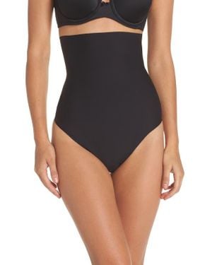 Yummie High Waist Shaper Thong - Black