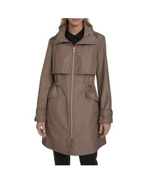 Cole Haan Water Resistant Packable Jacket - Brown