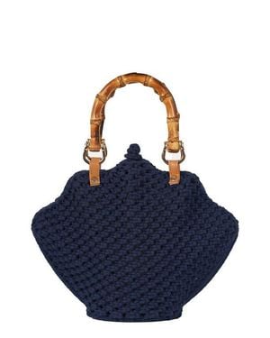 Jelavu Crochet Shell Bag - Blue