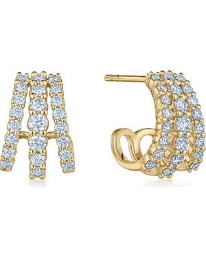 Kwiat Lyric Three-Row Diamond Ear Cuff - Metallic