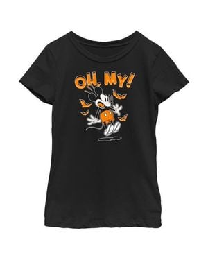 Mickey & Friends Girl's Mickey Halloween Oh My Graphic T-Shirt - Black
