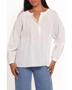 Petal & Pup Irisa Woven Cotton Shirt - White
