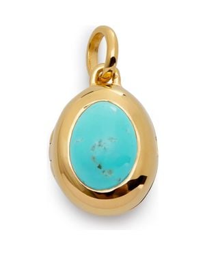 Monica Vinader Birthstone Locket Pendant - Blue