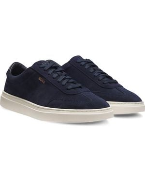BOSS Kieran Suede Low Top Sneaker - Blue