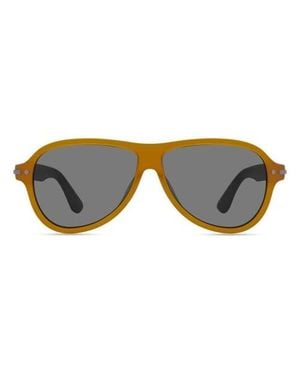 Italia Independent Cemento Sunglasses - Black
