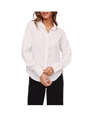 Bella Dahl Clean Button Front Shirt - White