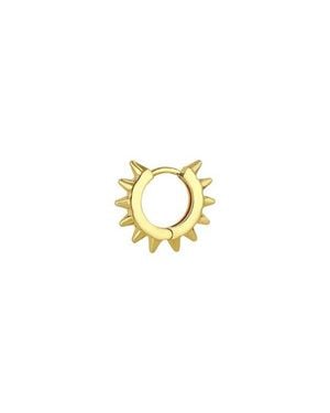 Zoe Chicco Spike Single Huggie Hoop Earring - Metallic