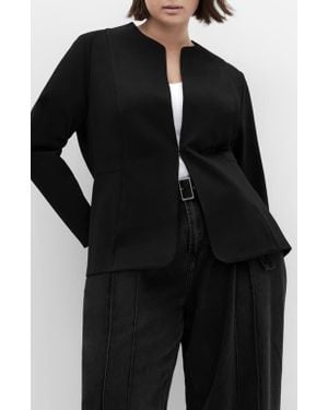 City Chic Peyton Ponte Jacket - Black