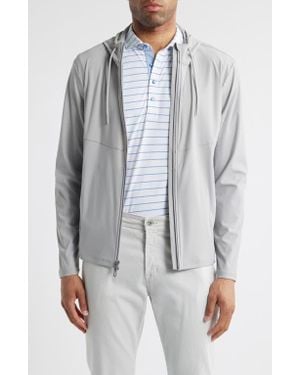 Johnnie-o Marshal Stretch Nylon Hooded Jacket - Gray