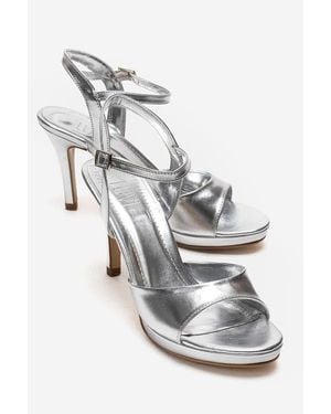Prologue Shoes Poise Stiletto Sandal - Gray