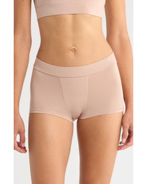 OXER Luxe Bold Stretch Modal Boyshorts - Natural