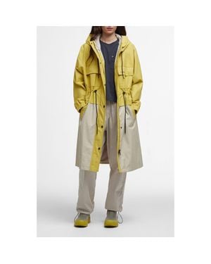 Barbour Evie Showerproof Parka - Yellow