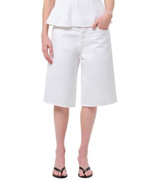 Agolde Ramona Denim Shorts - Gray