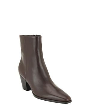Calvin Klein Hartford Leather Bootie - Brown