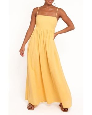 Petal & Pup Odessa Cotton Maxi Sundress - Yellow
