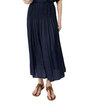 Gerard Darel Jolie Pleated Midi Skirt - Blue