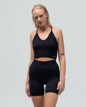 Reformer The Crop Racerback V-Neck Tank Top - Blue