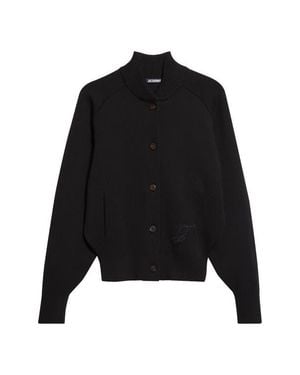 Jacquemus Le Lavande Bomber Cardigan - Black