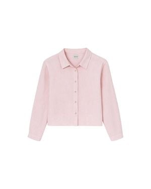 VIR VITA Paloma Linen Shirt - Pink