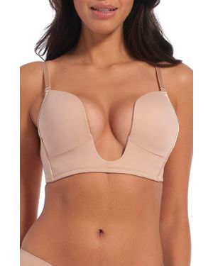 Magic Bodyfashion V-Bra Convertible Plunge Bra - Brown