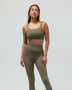 Reformer The Ribbed Legging - Green