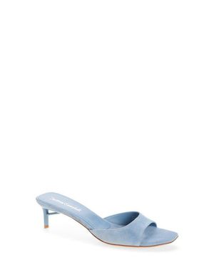 Jeffrey Campbell Cocoa Kitten Heel Slide Sandal - Blue
