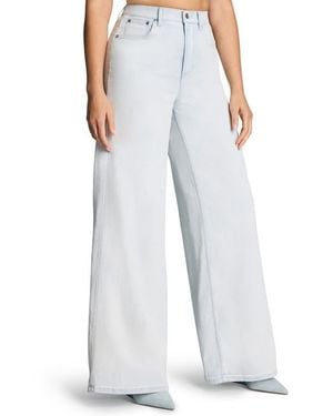 Spanx Lightweight Super Wide Leg Jeans - Blue