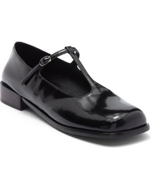 Jeffrey Campbell Truscott T-Strap Flat - Black