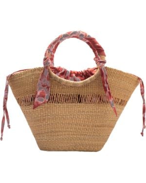 Aketekete Butterfly Bag Medium - Brown