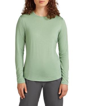 Icebreaker Lycoell & Merino Blend 125 Cool-Lite Sphere Iii Long Sleeve T-Shirt - Green