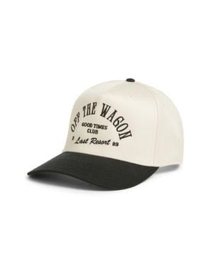 Friday Feelin Off The Wagon Adjustable Snapback Hat - White