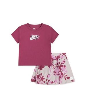 Nike Kids' Logo T-Shirt & Scooter Set - Pink