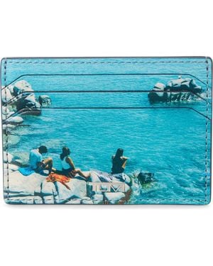 Tumi Nassau Slim Leather Card Case - Blue