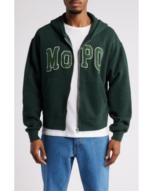 Museum of Peace & Quiet College Zip Hoodie - Green