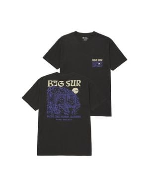 Parks Project Big Sur Bridges Puff Print Pocket Tee - Black