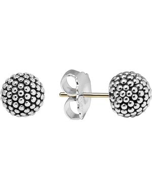 Lagos Columbus Circle Ball Stud Earrings - Black