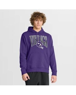 Nike Minnesota Vikings Full Blitz Club Fleece Pullover Hoodie - Purple