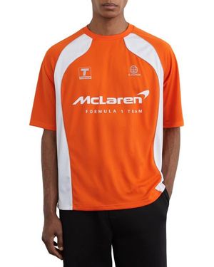 Reiss Dexor Graphic T-Shirt - Orange
