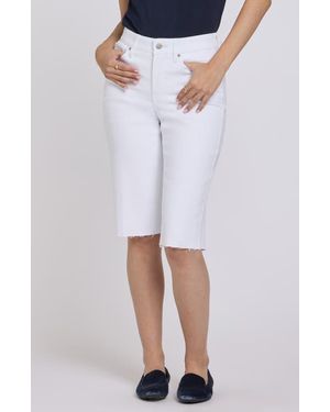 NYDJ Kristie '80S Denim Bermuda Shorts - White