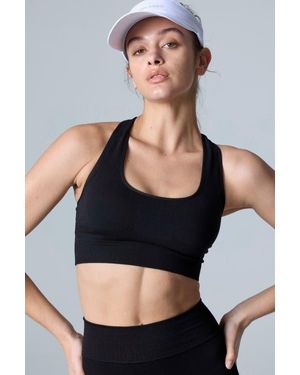 COZY ZERO Tech Merino Mid-Support Sports Bra - Black