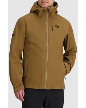 Outdoor Research Foray 3L Waterproof Jacket - Brown