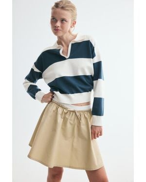 H&M Fine-Knit Polo Shirt - Multicolor