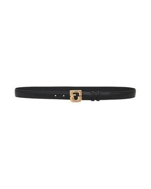 Gerard Darel Le Lauren Slim Leather Belt - White