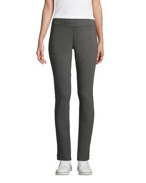 Lands' End Starfish Mid Rise Slim Leg Pants - Black