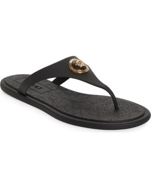 Versace Medusa Flip Flop - Black