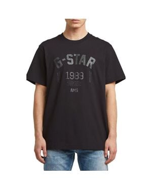G-Star 89 Organic Cotton Graphic T-Shirt - Black