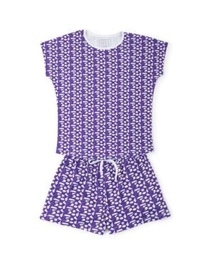 Lila and Hayes Riley Pajama Short Set - Purple